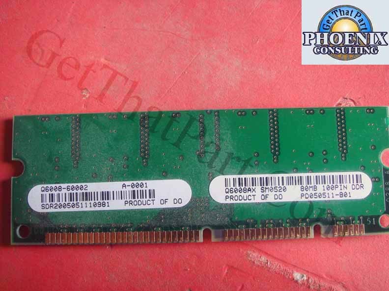 HP LaserJet 4250 Q6008-60002 Q6008AX 80M Ram Memory