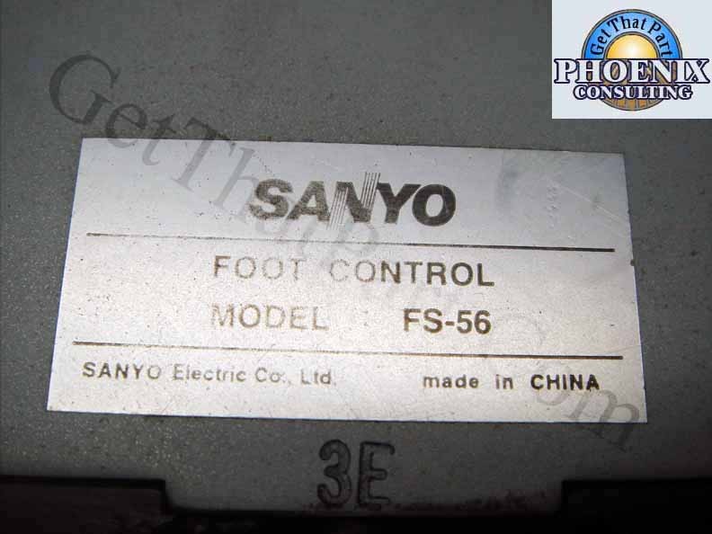 SANYO 6-PIN TRANSCRIBER FOOT PEDAL CONTROL FS-56