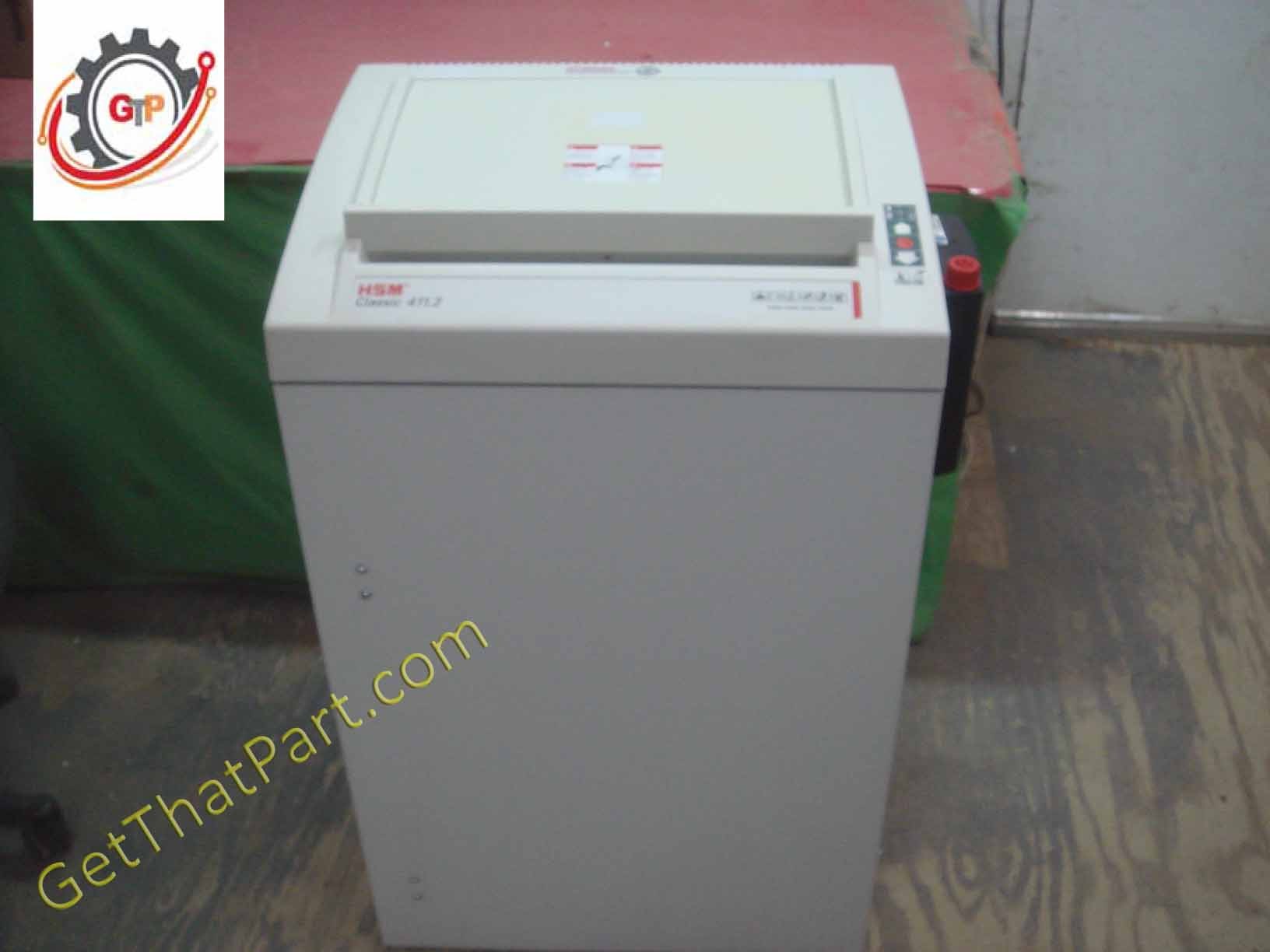 HSM 411.2 MicroCut Lvl 5 NSA German Auto Oil Industrial Paper Shredder