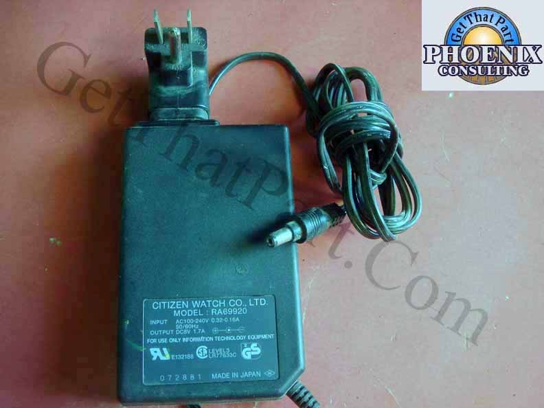 Citizen RA69920 AC Power Adapter