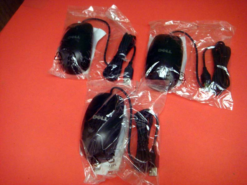 Dell OEM 0YH933 Black Non-Optical Mouse - Lot of 3  New