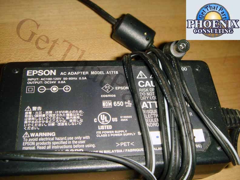 Epson A171B AC Power Adapter 24V
