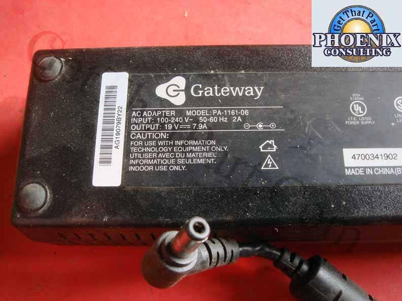 Gateway OEM AC Adapter PA-1161-06 19 Volt