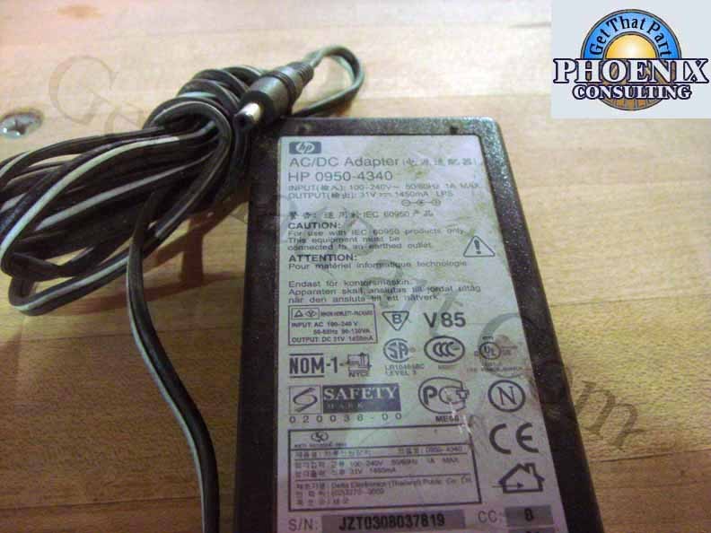 Hewlett Packard 0950-4340 AC/DC Power Adapter