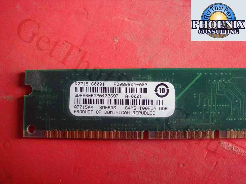 HP LaserJet 4250 2400 9050 Q7715-60001 Q7715AX 64M Ram Memory Module