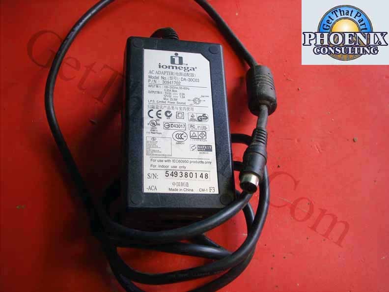 Iomega 30941702 OEM Power Adapter DA-30C03