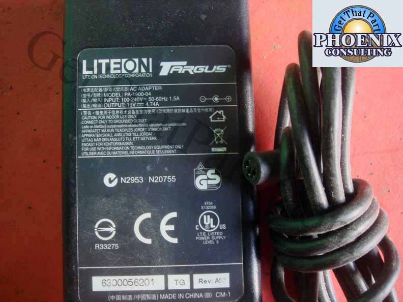 Lite On Targus Acer AC/DC Adapter PA-1900-04