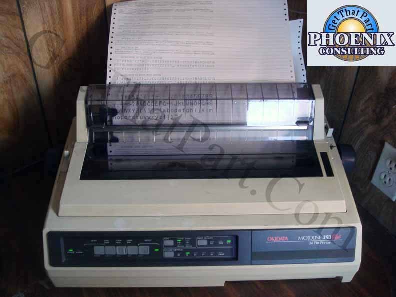 Okidata GE8283A ML393 Microline 393 Plus Forms Dot Matrix Printer