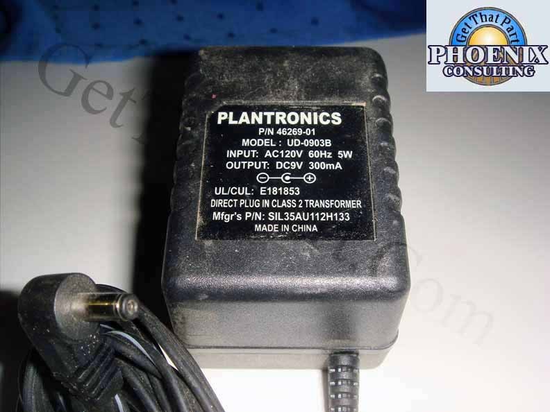 Plantronics 46269-01 OEM Power Supply UD-903B