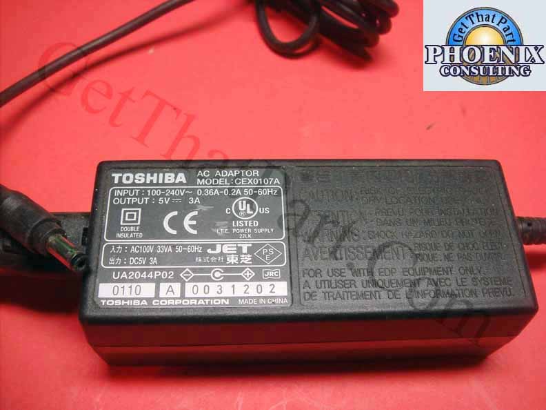 Toshiba CEX0107A OEM AC Adapter