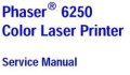 Xerox Phaser 6250 Color Laser Printer Service Manual