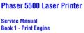 Xerox Phaser 5500 Laser Printer Service Manual Book 1 : Print Engine