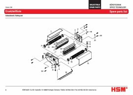 HSM Classic 225 SC 225SC Paper Shredder Oem Gearbox Case New
