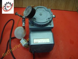 Gast 1/8 HP Diaphragm Compressor Vacuum Pump With Gauge & Regulator