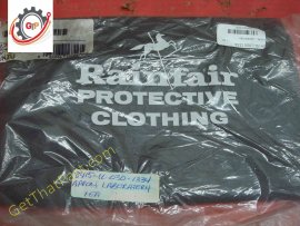 Rainfair Chemical Resistant Black Bib Apron 16mil Hycar Nitrile Rubber