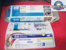 HP DesignJet 3500CP OEM Yellow Ink System C1809A
