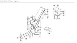 HSM FA400.2 15181A7F Shredder Discharge Conveyor Cvr Short Locking Rod