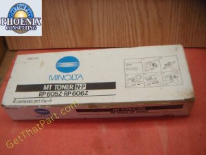 Minolta RP605Z 606Z OEM Negative Black Toner New 8910-204 4 Set