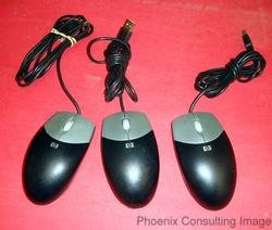 HP Optical Usb (No Ball) Scroll Mouse - Lot of 3 Units